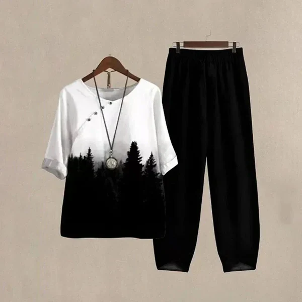 Evania™ – Elegantes und luftiges Set mit Bluse und Hose - Image 7