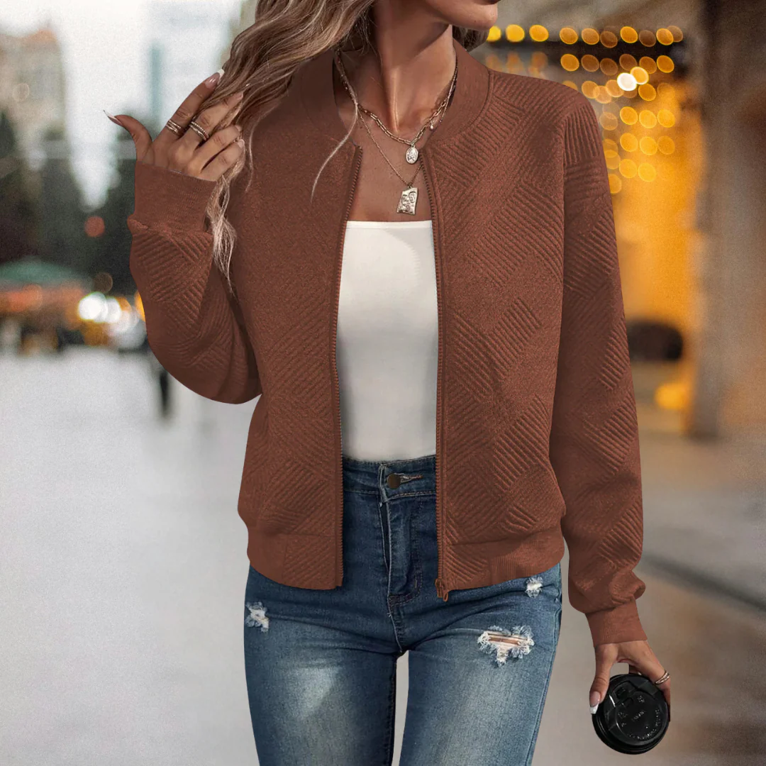 Fanny™ – Warme und Bequeme Strukture-Bomberjacke - Image 5