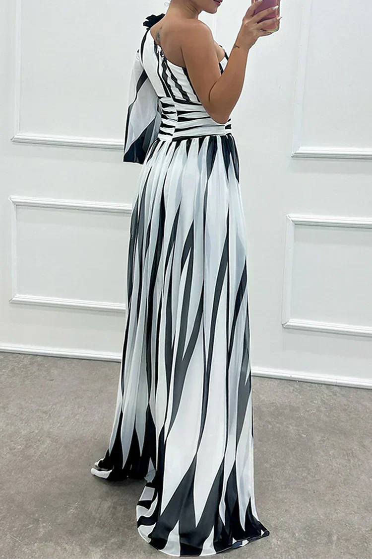 Fenna™ - Elegante Lange Kleid mit Einem Schulter - Image 3