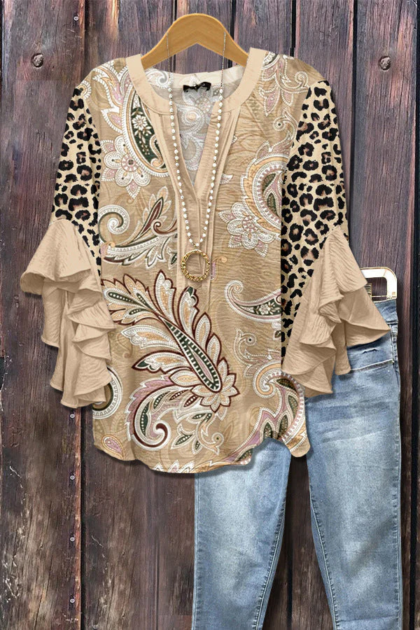 Florina™ - Bluse mit Blumenmuster, Volantärmeln und femininem Schnitt - Image 8