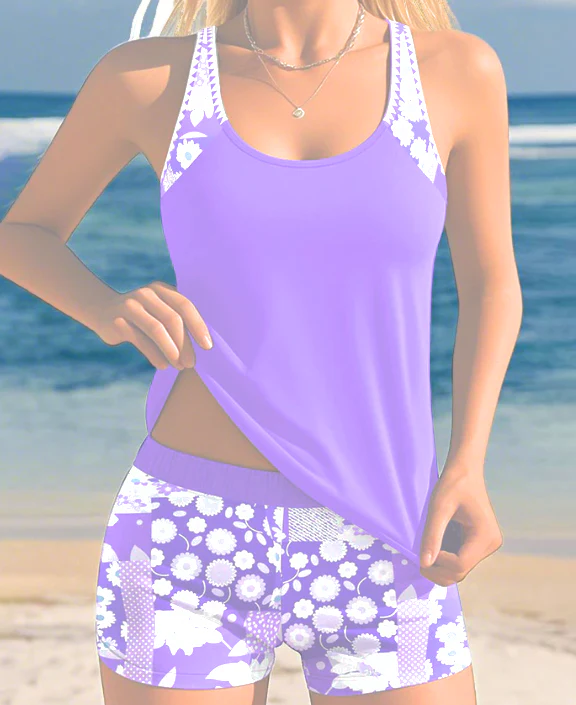 Galilea™ – Zweiteiliger Badeanzug mit bequemer Passform und blumigem Strandstil - Image 9