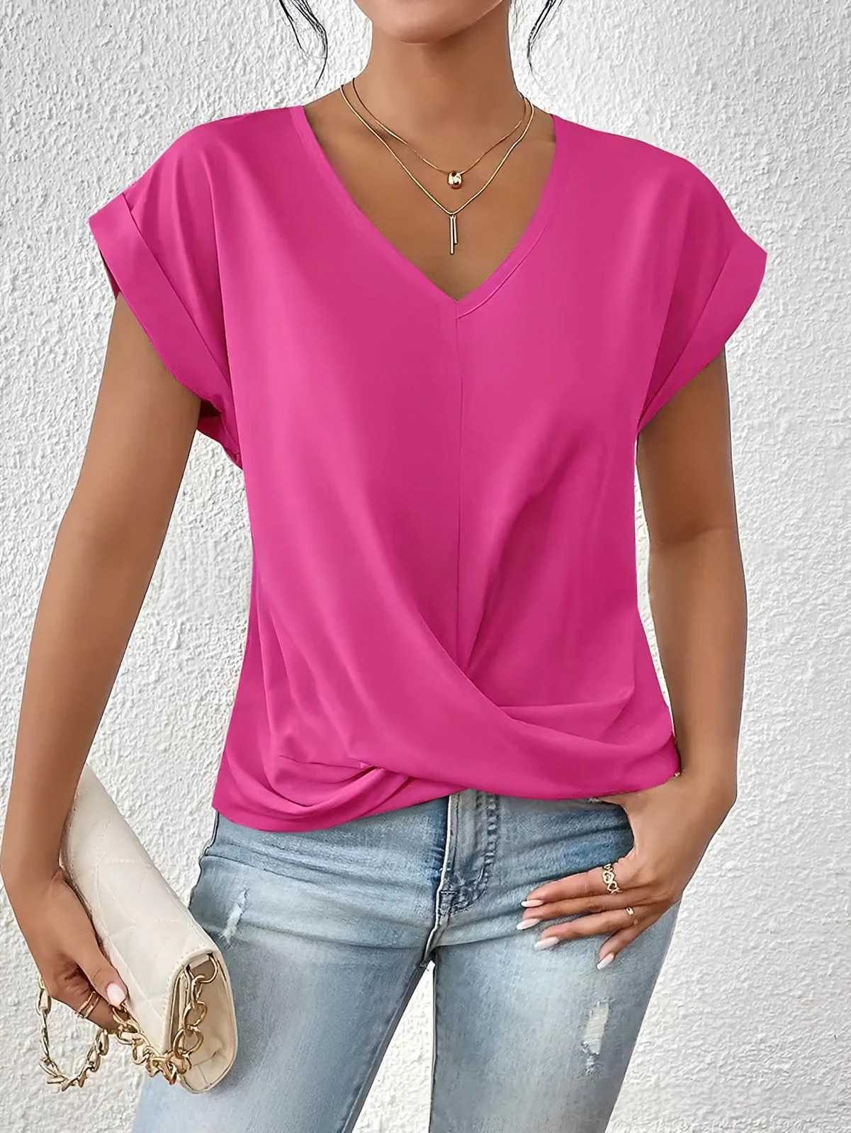 Geormina™ - Top mit V-Ausschnitt und Stretchanteil - Image 13