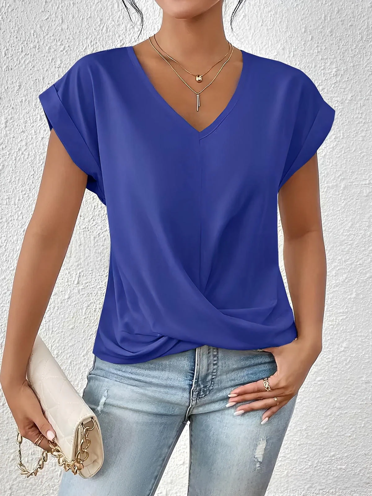 Geormina™ - Top mit V-Ausschnitt und Stretchanteil - Image 15