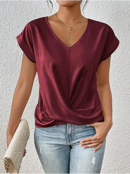 Geormina™ - Top mit V-Ausschnitt und Stretchanteil - Image 18