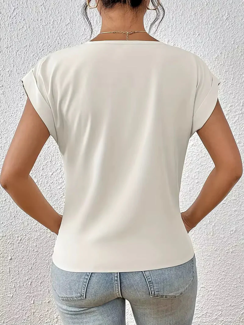 Geormina™ - Top mit V-Ausschnitt und Stretchanteil - Image 3