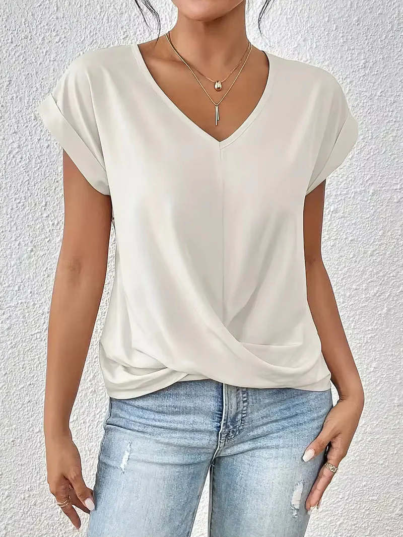 Geormina™ - Top mit V-Ausschnitt und Stretchanteil - Image 4
