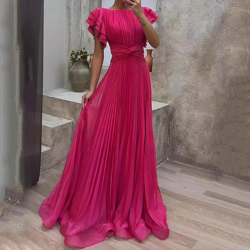Mud™ - Elegantes Plissiertes Abendkleid - Image 2