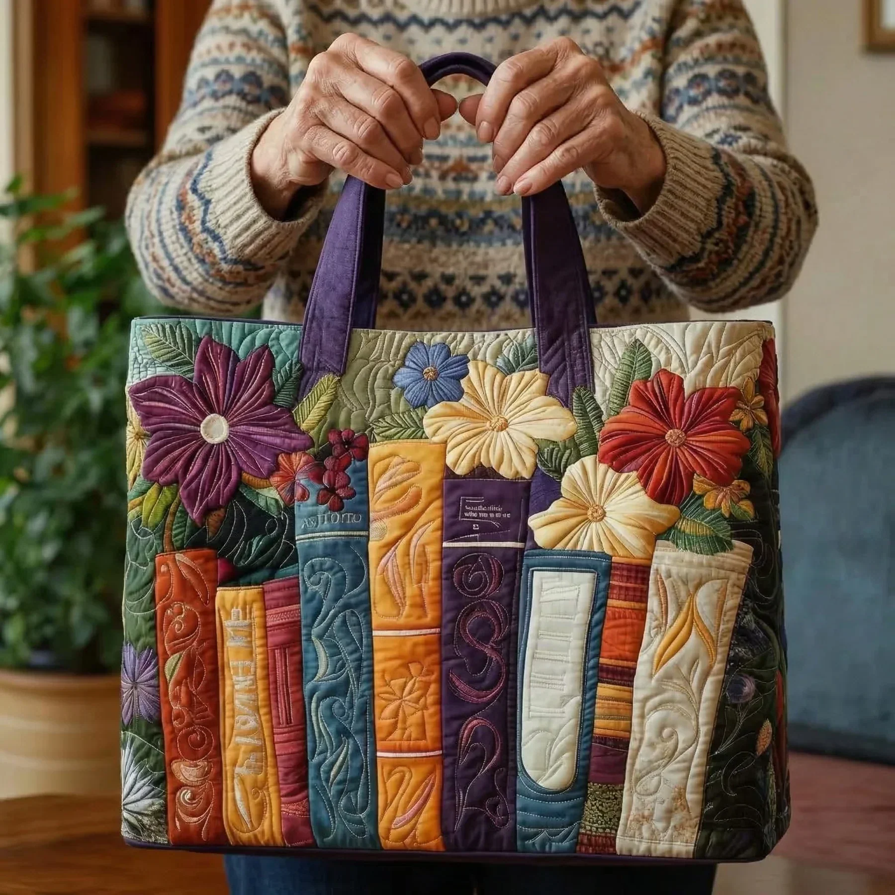 Handgefertigte Tasche - Liebhaber der Bücher - Image 2