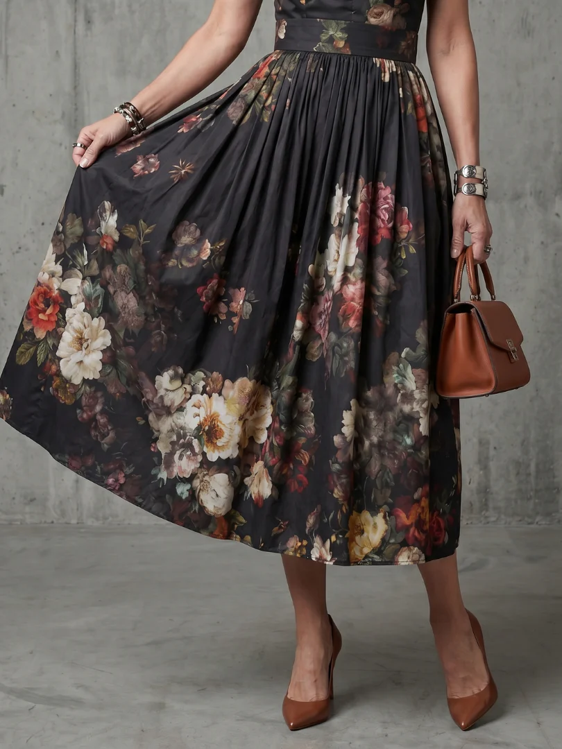 Greta - Midikleid mit Stehkragen und Tropfenausschnitt - Image 3