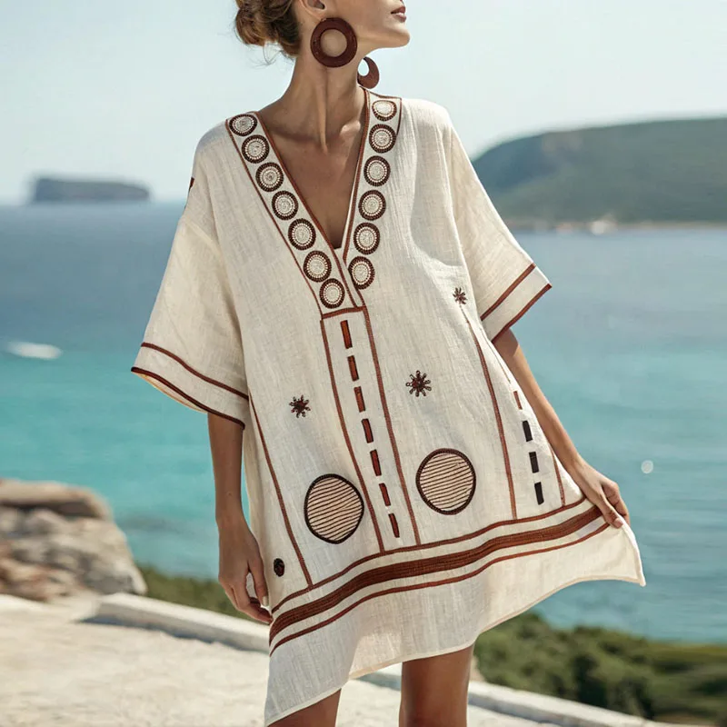 Gwen™ - Elegante und Bequeme Strandkleid für Warme Tage