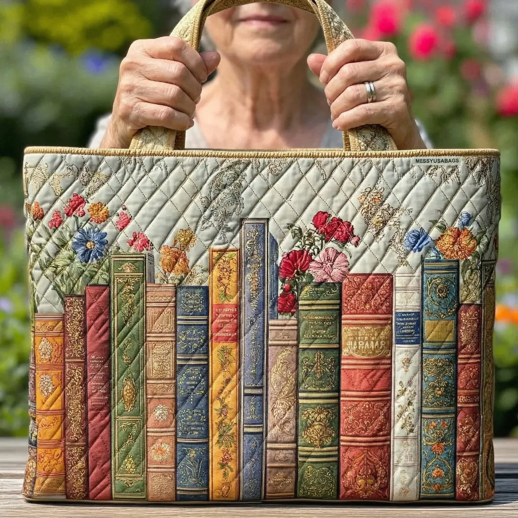 Handgefertigte Tasche - Die verzauberte Bibliothek - Image 2