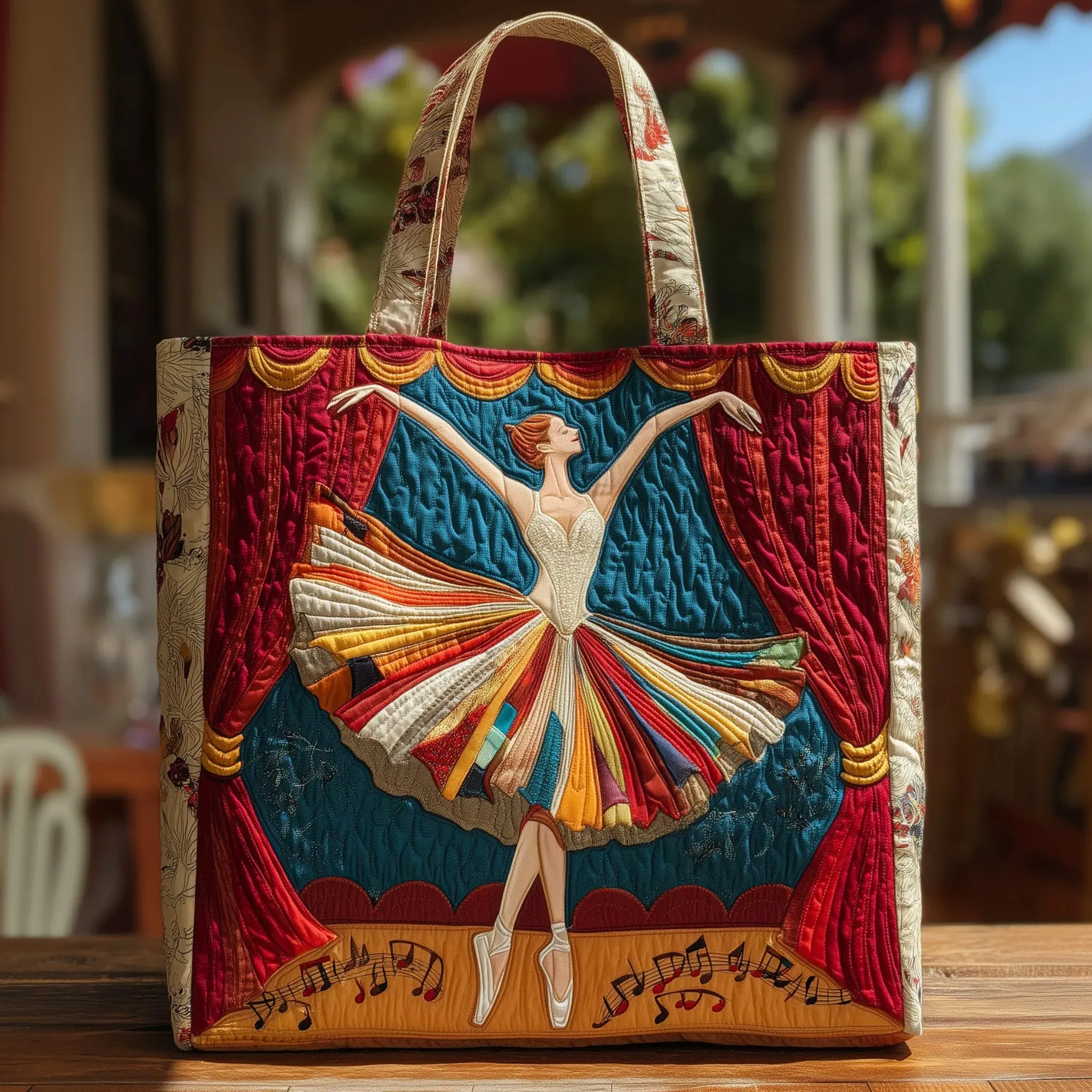 Handgefertigte Tasche - Elegante Ballerina