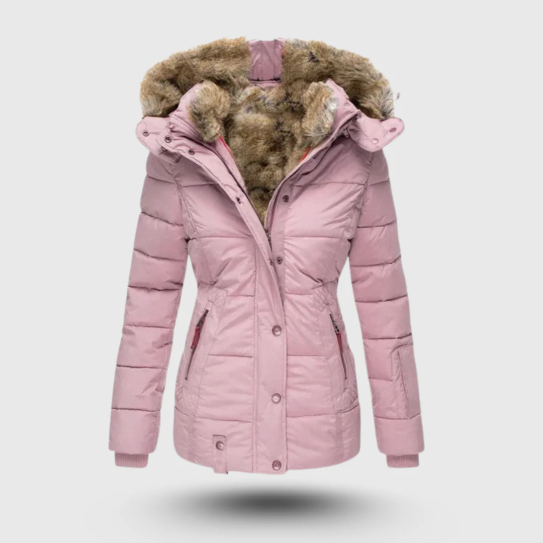 Hanne™ – Winterjacke mit Flauschigem Kragen und Schmaler Passform - Image 6
