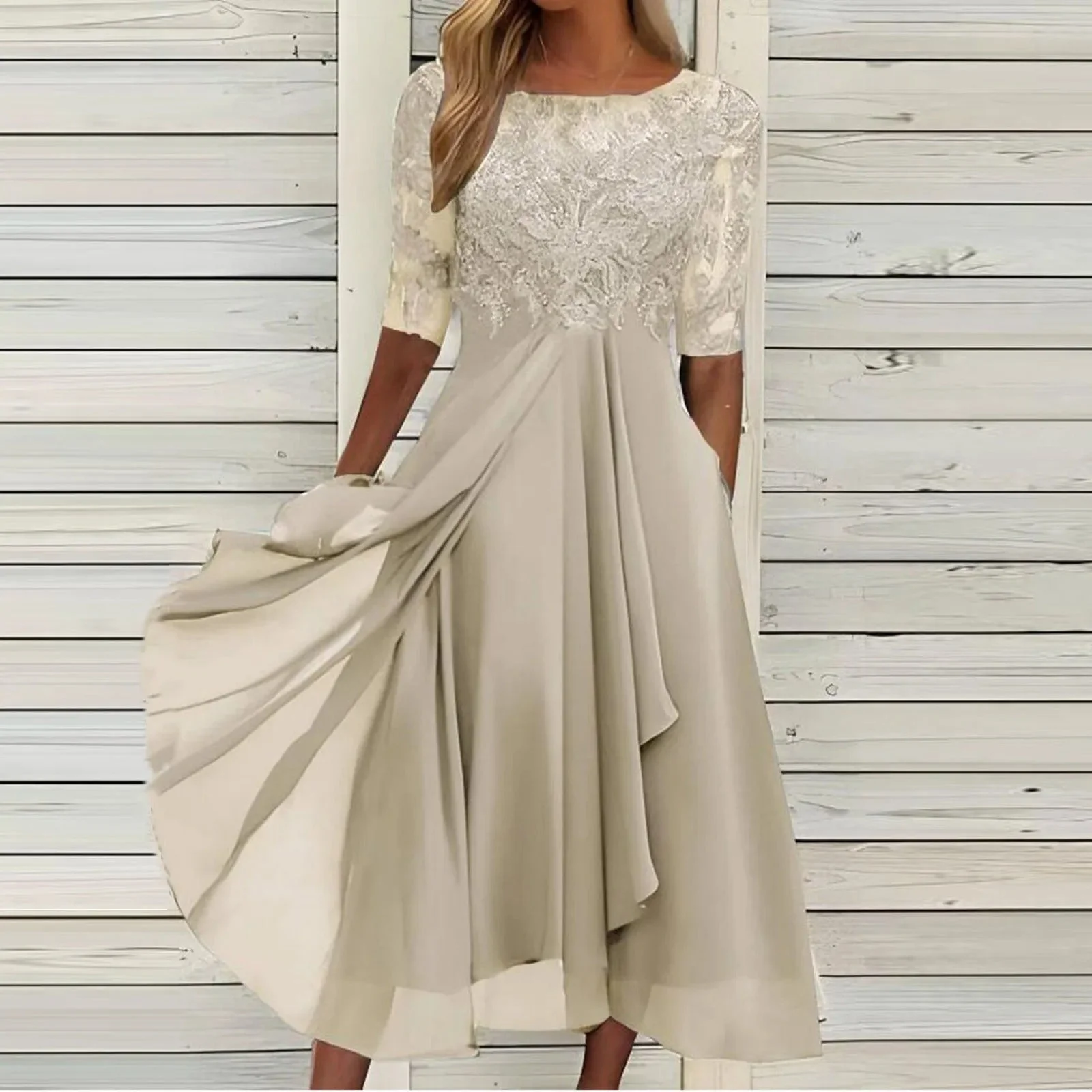Harper™ - Elegantes Midikleid aus Spitze - Image 5