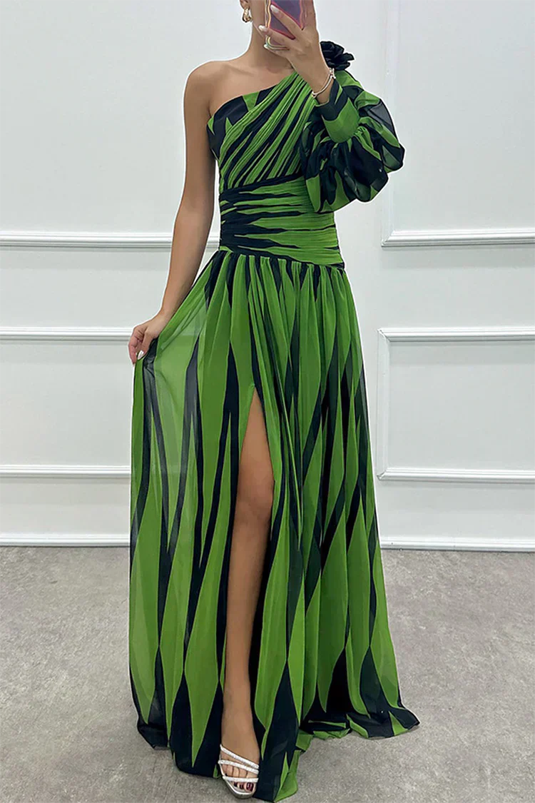 Hazel™ - Elegantes Maxikleid mit Streifen und einem Schulterdesign - Image 7