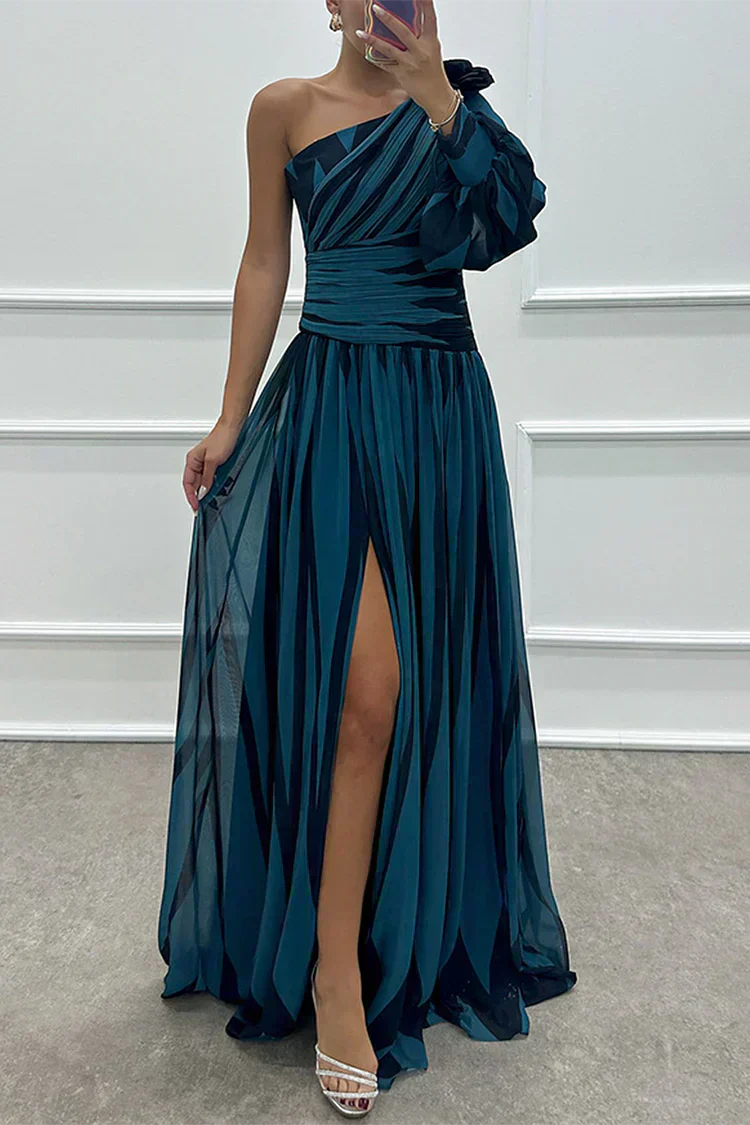 Hazel™ - Elegantes Maxikleid mit Streifen und einem Schulterdesign - Image 9