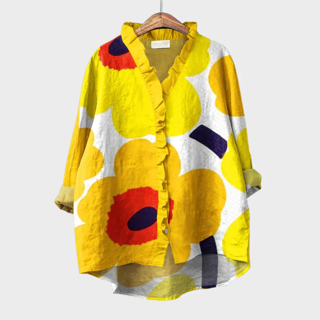 Helena - Bluse mit auffälligem Aufdruck