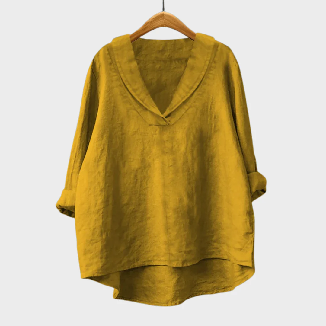 Hortense - Bluse mit V-Ausschnitt