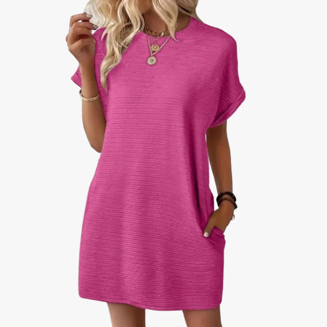 Ivay™ – Minimalistisches Sommerkleid mit Rundhalsausschnitt