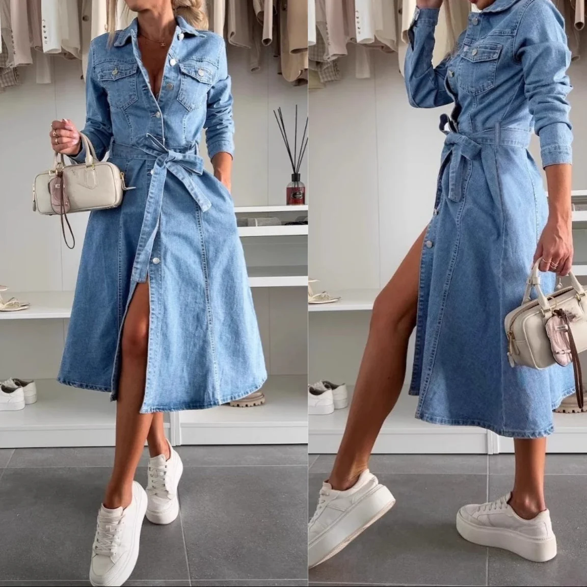 Jely™ – Maxikleid mit Langen Ärmeln - Image 4