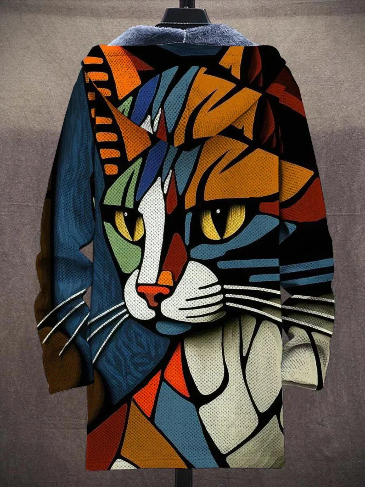 Jindalee™ - Luxuriöse Kunstinspirierte Kapuzenjacke mit Reißverschluss - Image 3