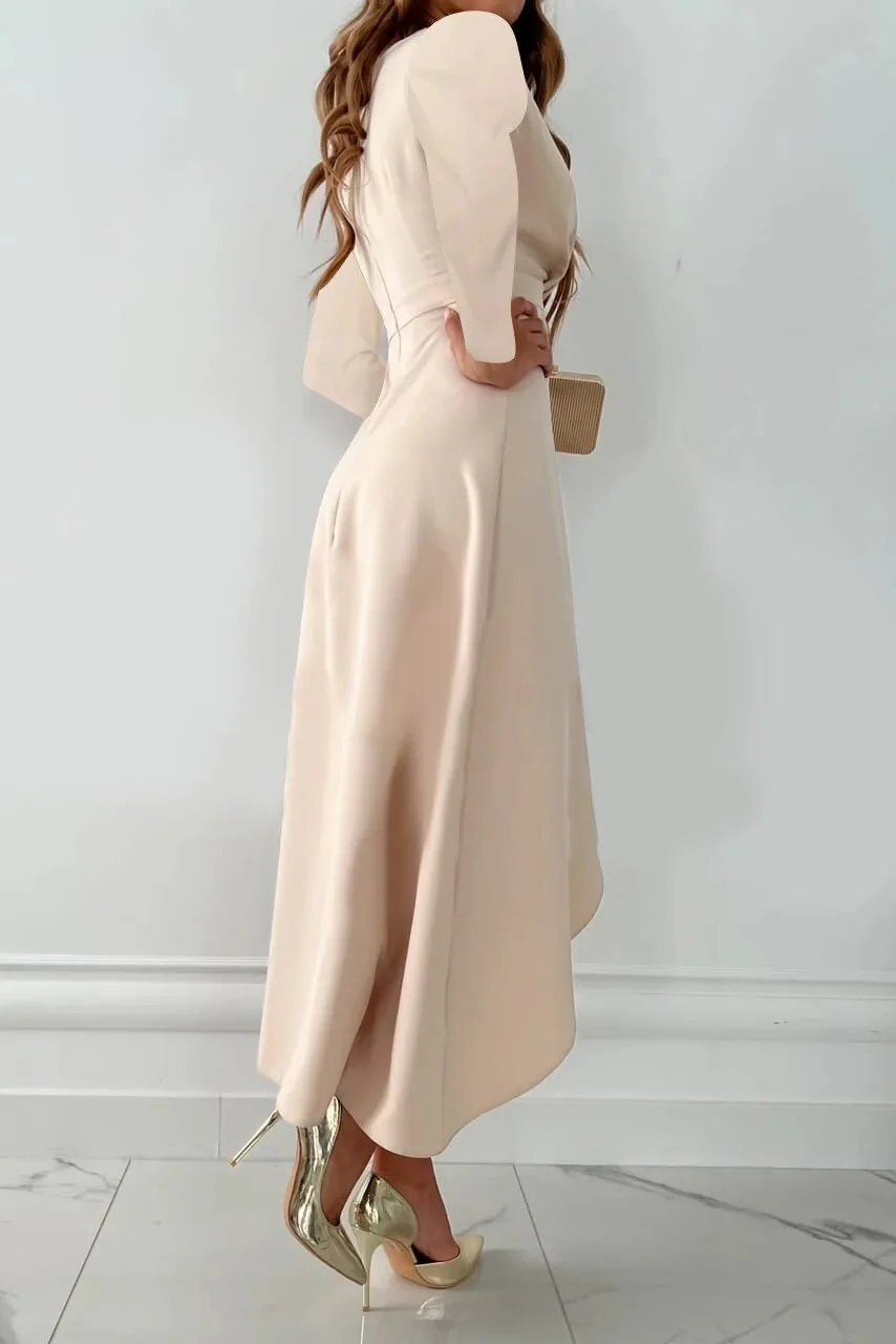 Jurey™ – Elegantes Midikleid mit V-Ausschnitt und Schlitzdesign - Image 2