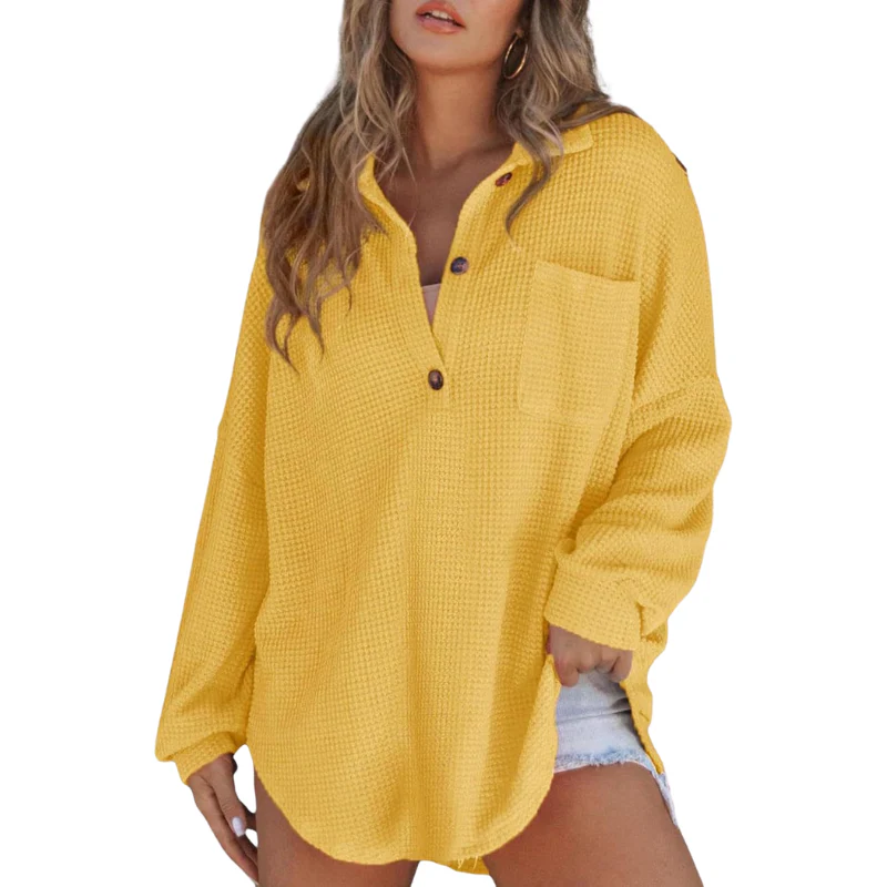 Kery™ – Lässige Leichte Tunika-Bluse mit Knöpfen und V-Ausschnitt - Image 12