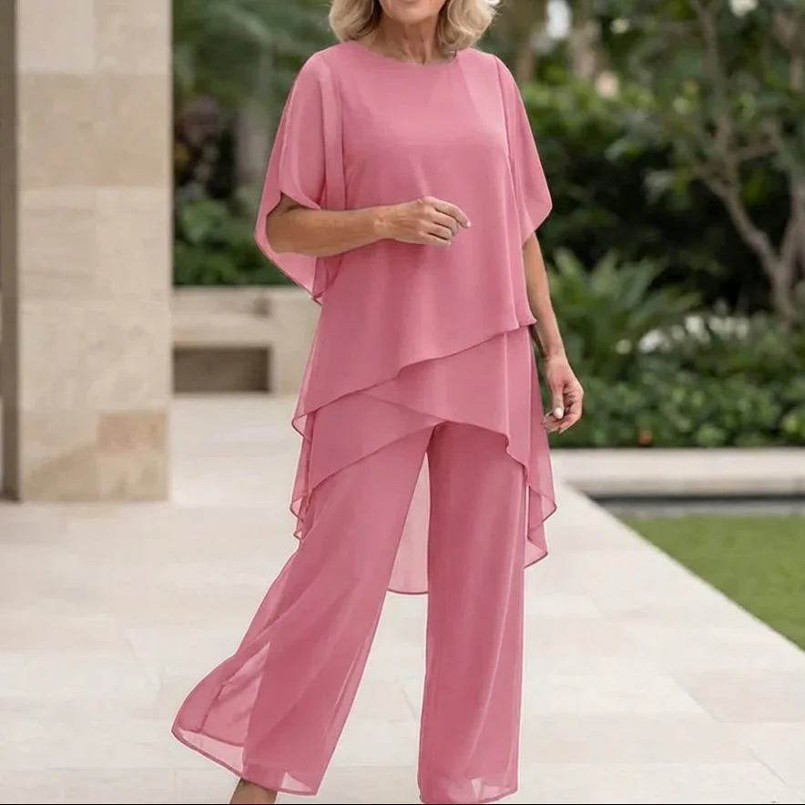 Kizia™ - Drapiertes Oberteil mit Palazzo-Hose - Image 10