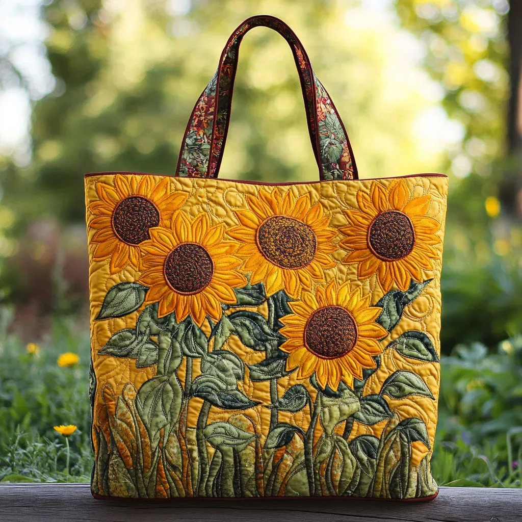 Handgefertigte Tasche - Sonnenblumen