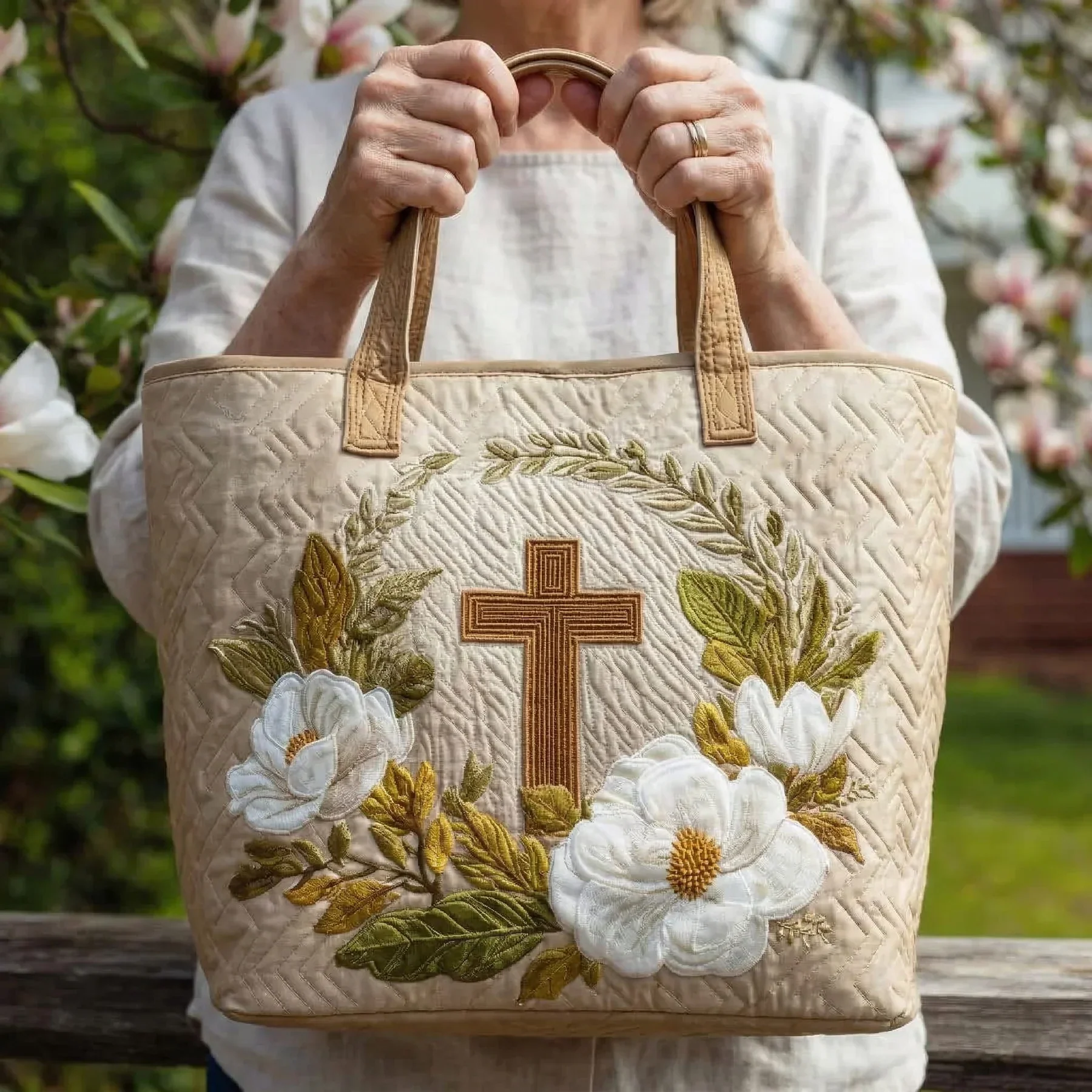 Handgefertigte Tasche - Heiliges Kreuz - Image 2