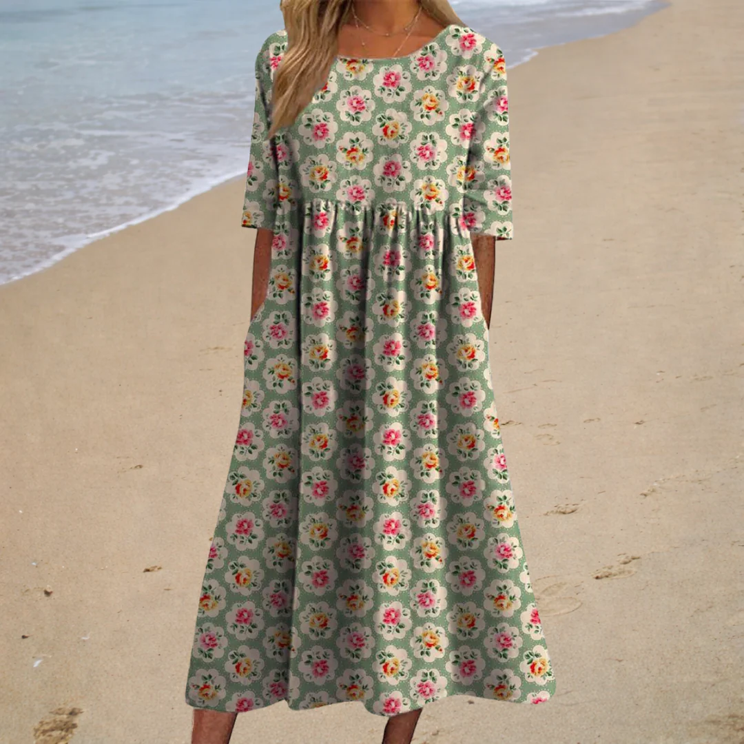 Lange Fließende, Schicke und Bequeme Kleid - Image 2