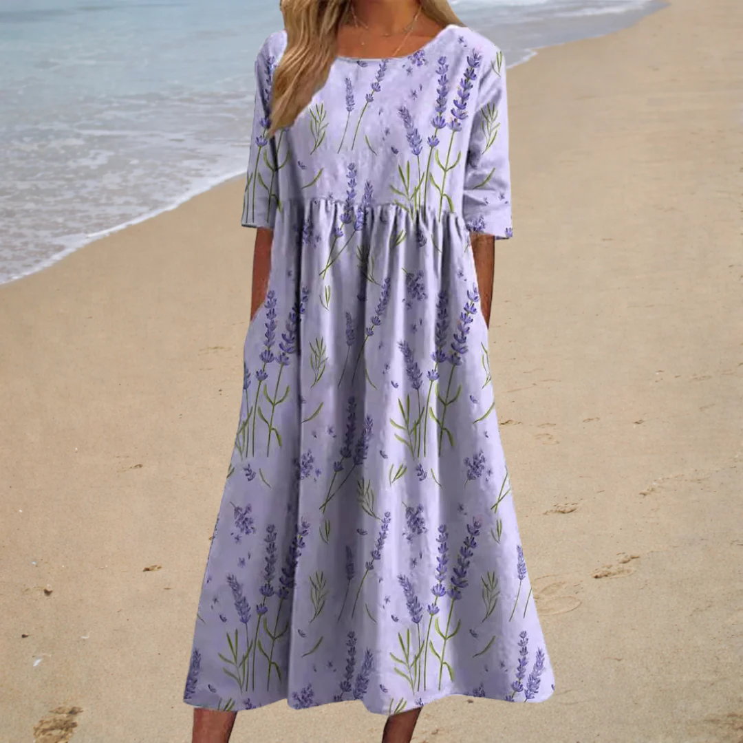 Lange Fließende, Schicke und Bequeme Kleid - Image 3