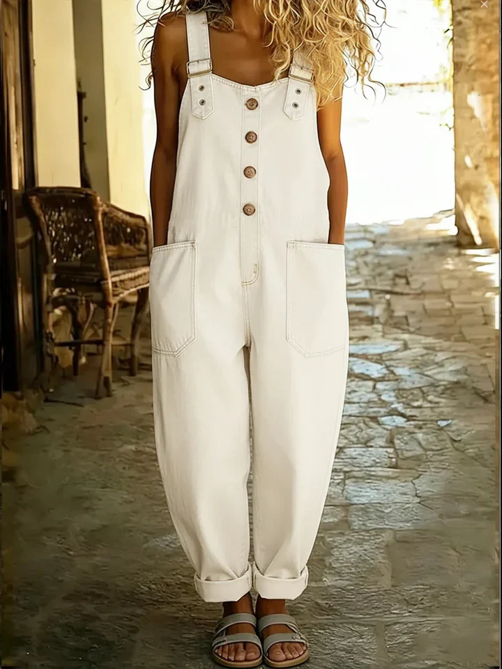 Lara™ - Denim Latzhose im Vintage-Stil - Image 5