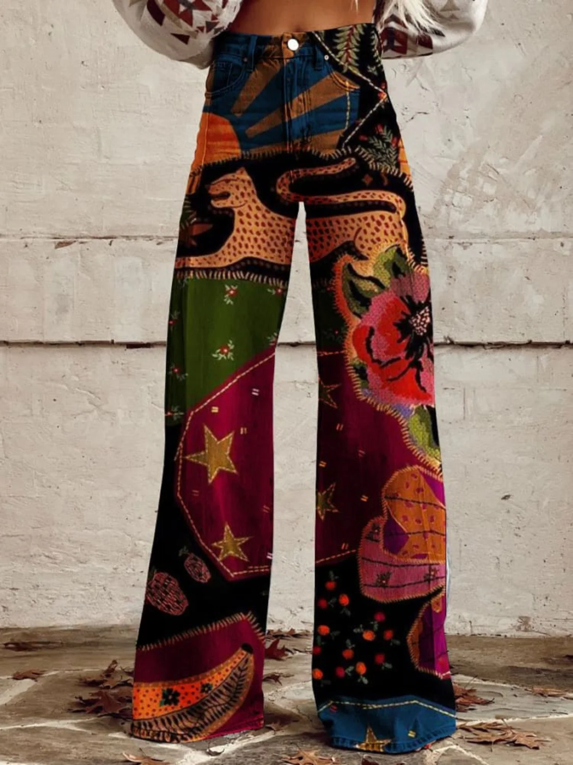 Léna™ - Bohemian Chic Hose - Image 3