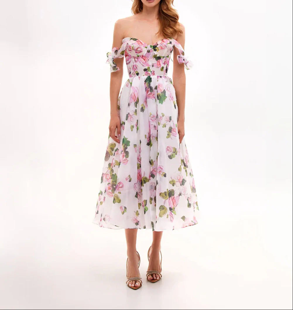 Leslie - Florales Midi-Kleid - Image 8
