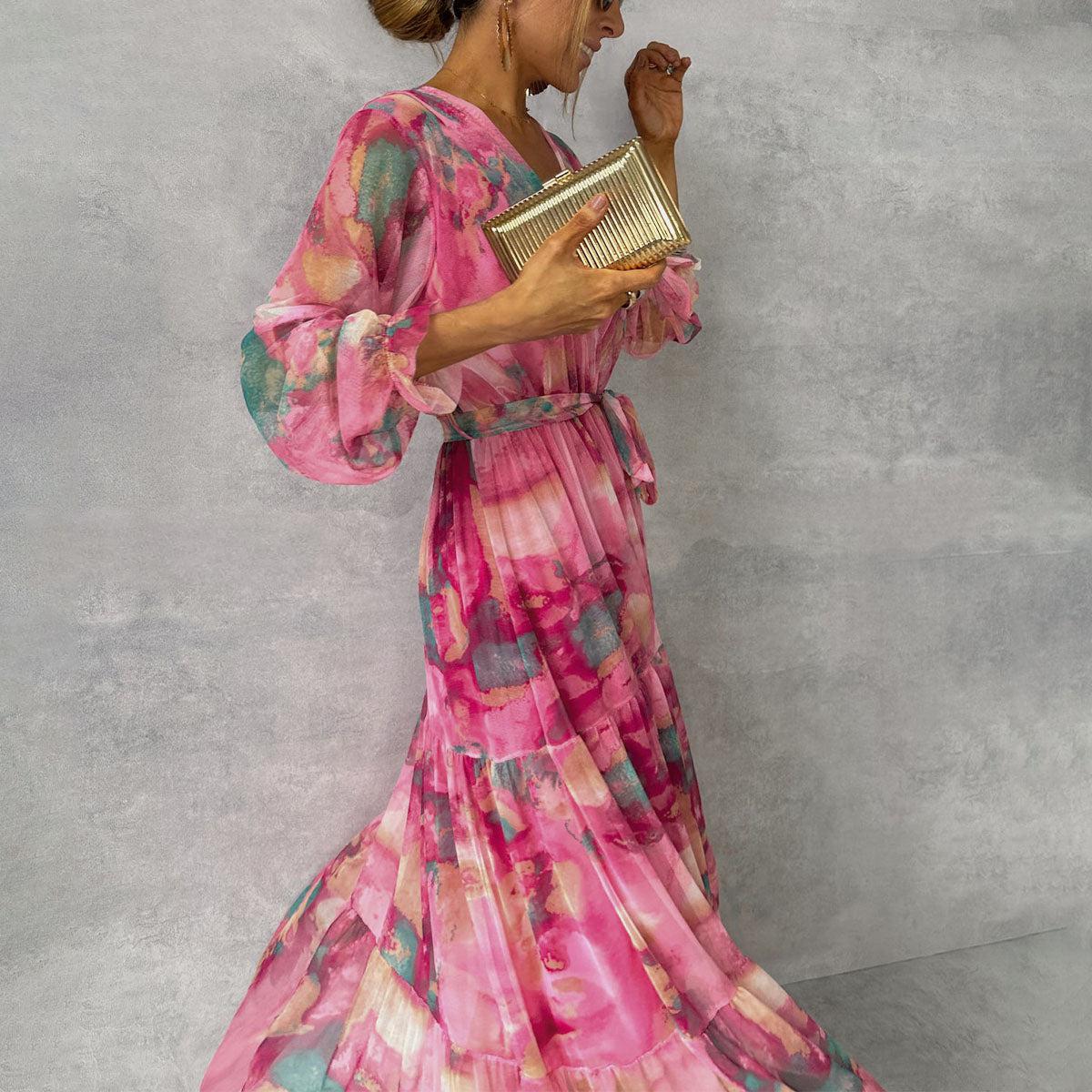 Lieke™ - Wickelkleid mit Blumenmuster
