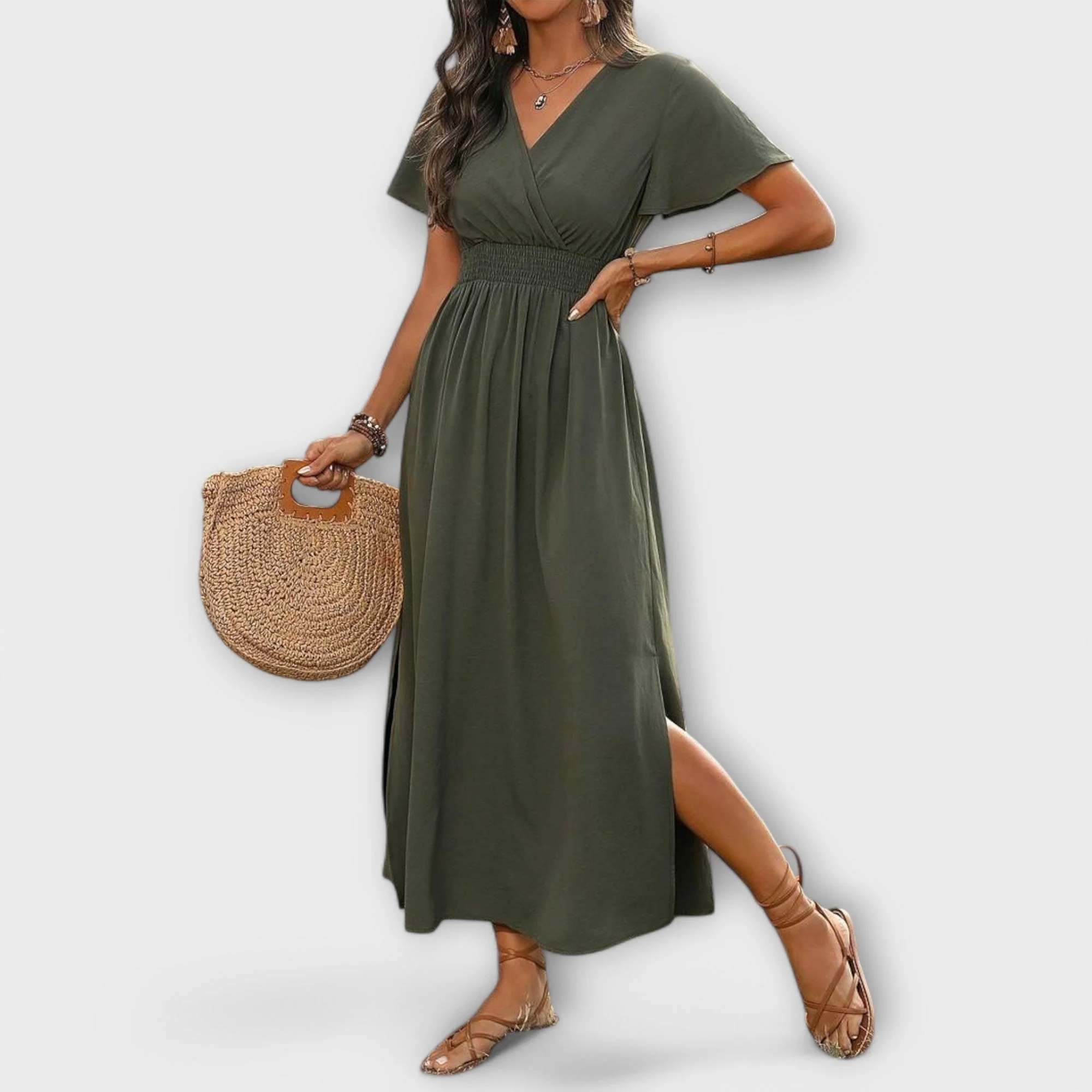 Lieke™ - Elegantes Kleid mit Ärmeln - Image 2