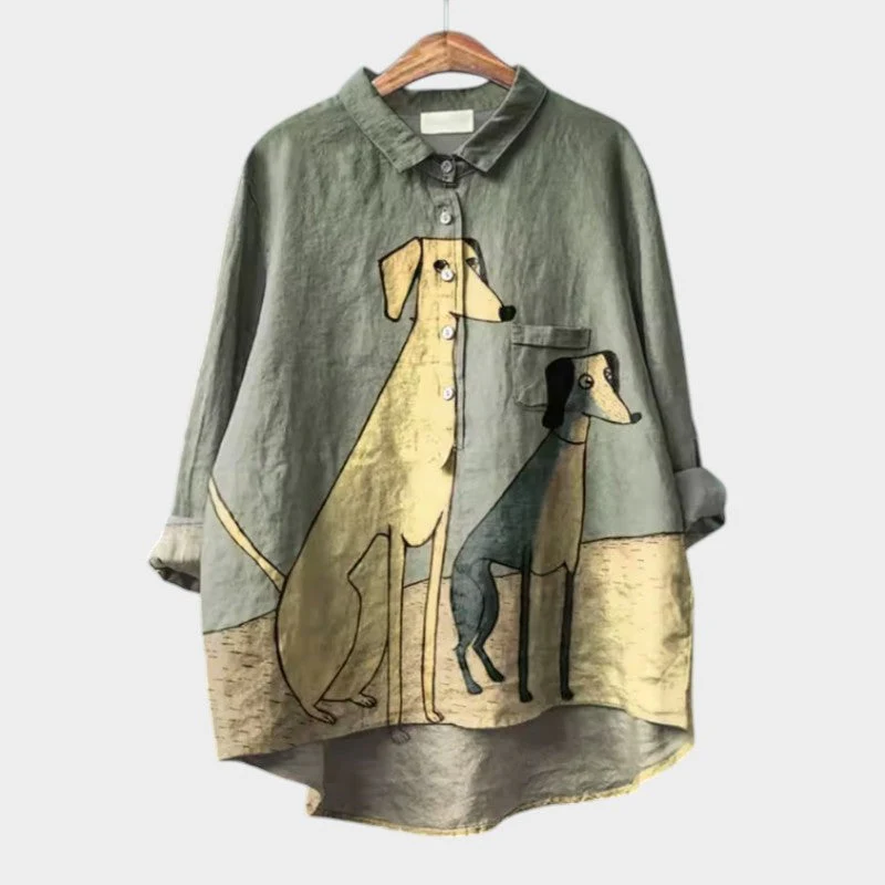 Lison - Lustige Tiermuster-Bluse - Image 3