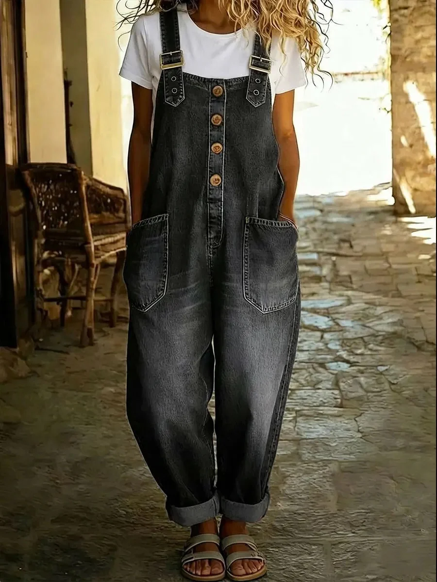 Lora™ - Denim Latzhose im Vintage-Stil - Image 4