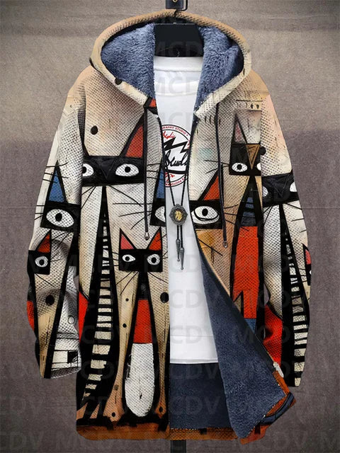 Lowanna™ - Luxuriöse Kunstinspirierte Kapuzenjacke mit Reißverschluss - Image 5