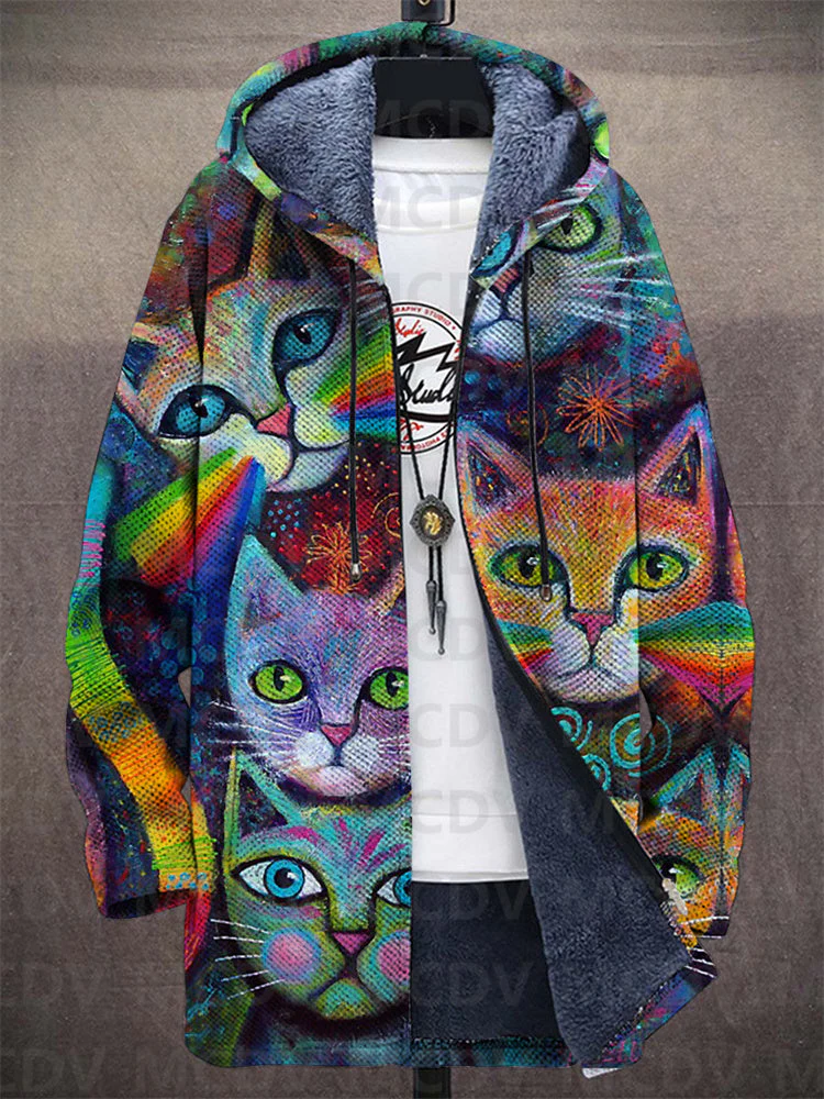 Lowanna™ - Luxuriöse Kunstinspirierte Kapuzenjacke mit Reißverschluss - Image 6