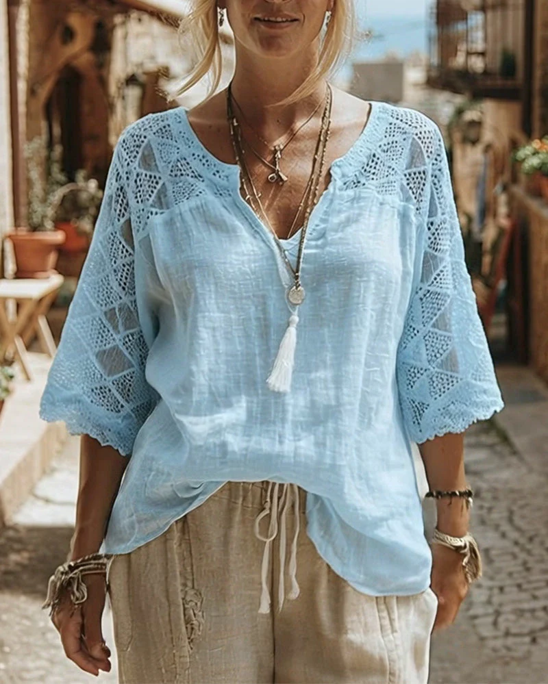 Loy™ - Luftige Sitrough-Bluse - Image 7
