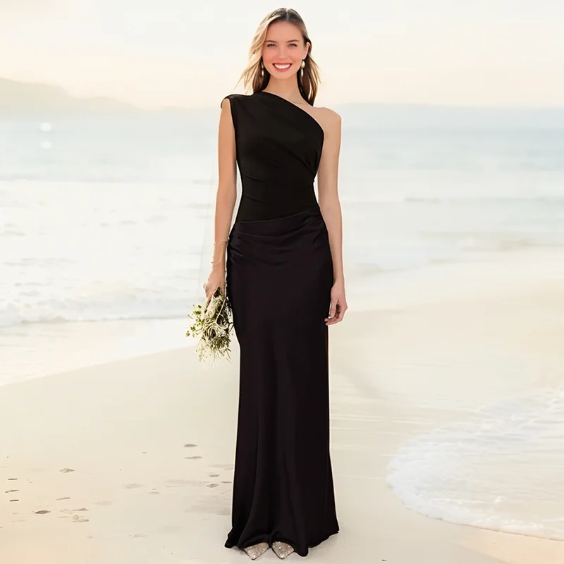 Luna™ - Maxikleid mit goldener Satinbordüre - Image 6