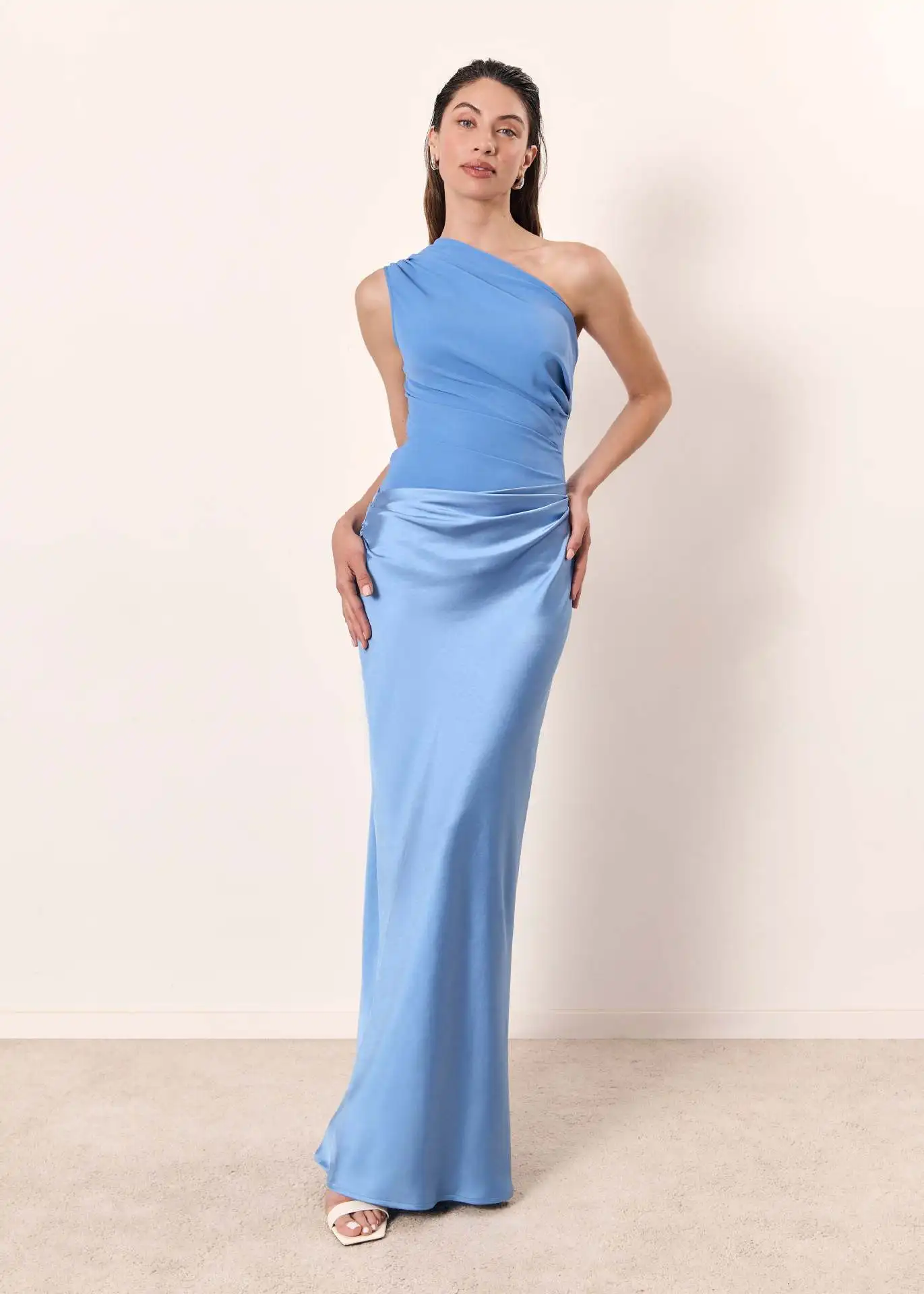 Luna™ - Maxikleid mit goldener Satinbordüre - Image 8