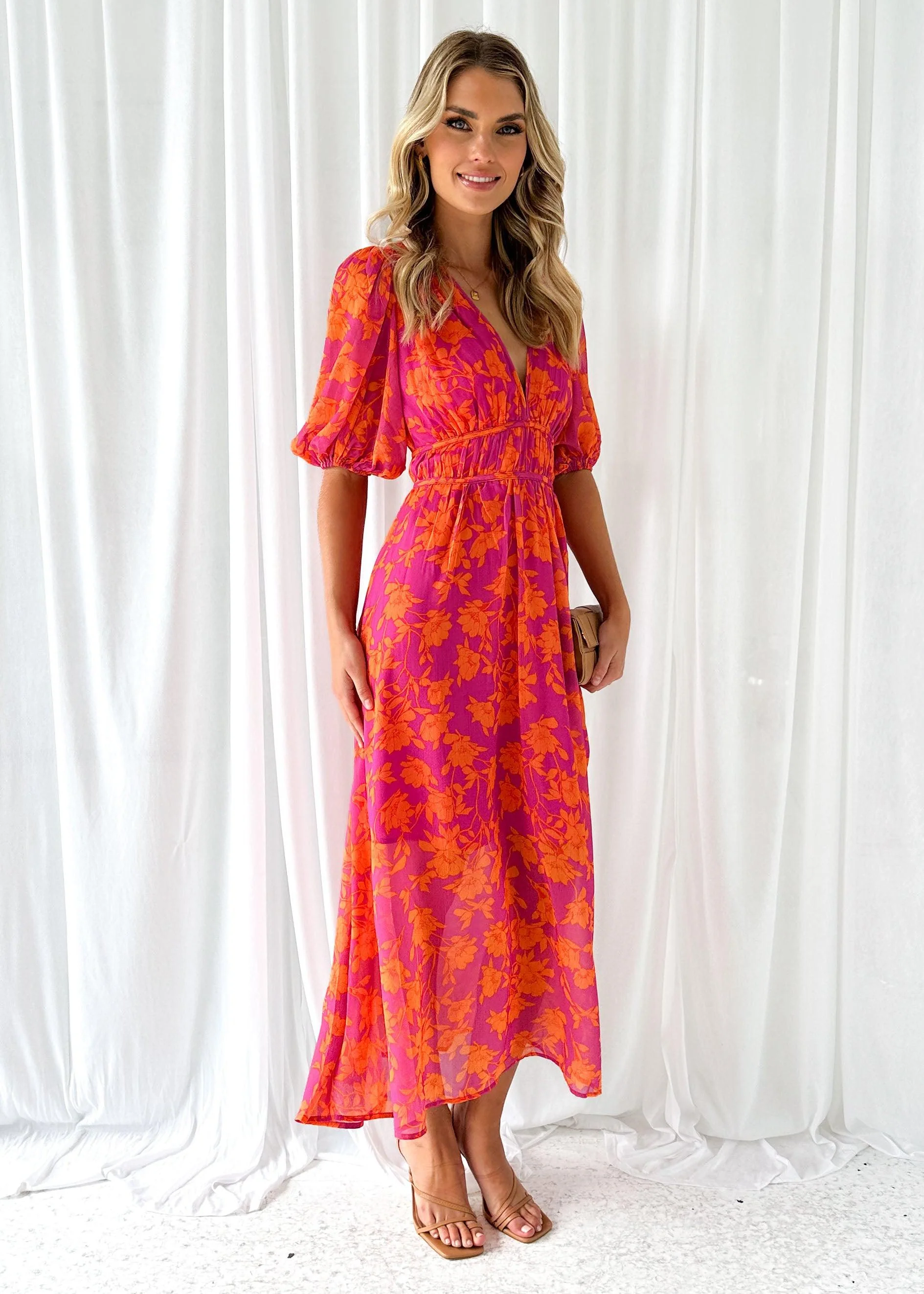 Luna™ - Midi-Kleid Moderne Blumen - Image 4