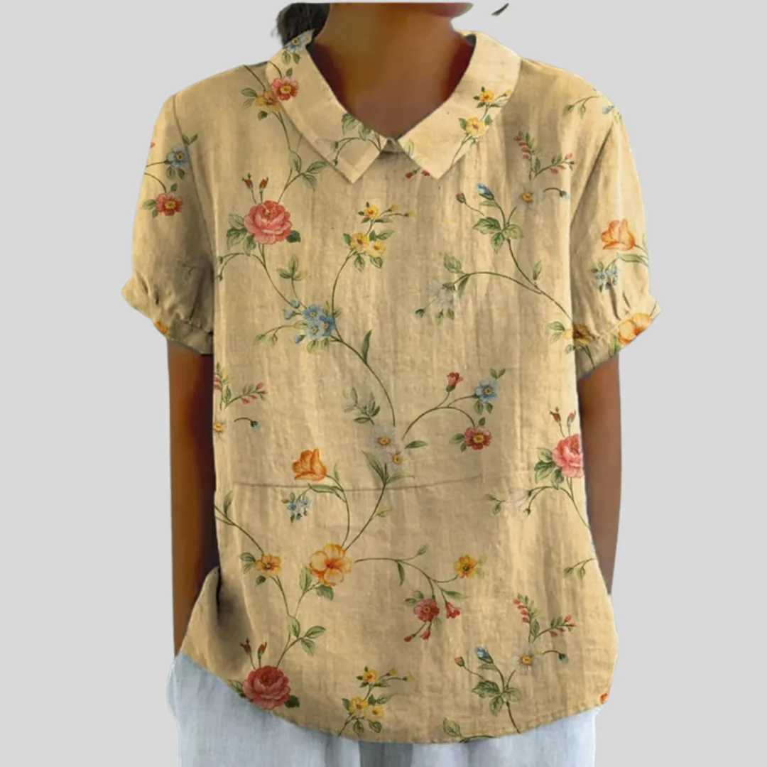 Margot - Bluse Fleurs Vintage