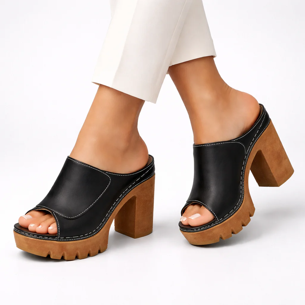 Mariela™ - Modische Plateausandalen mit Klobigen Absätzen - Image 2