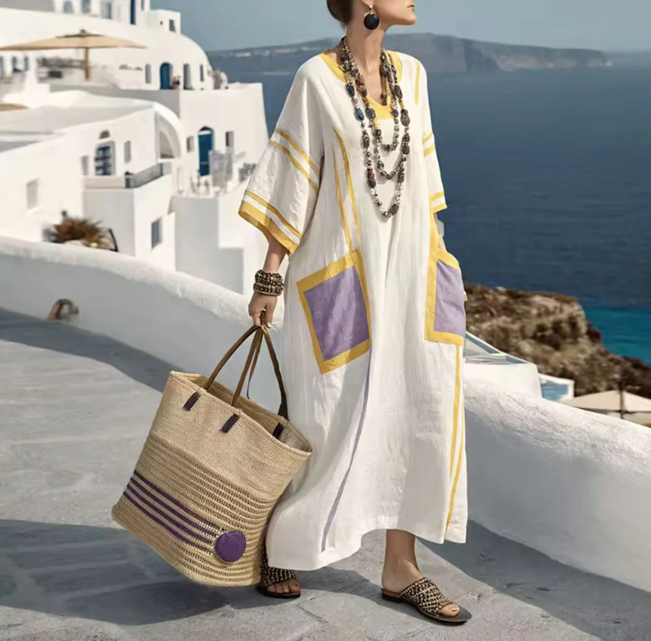 Mary™ - Lange Strandkleid für Einen Stilvollen Sommerlook - Image 4