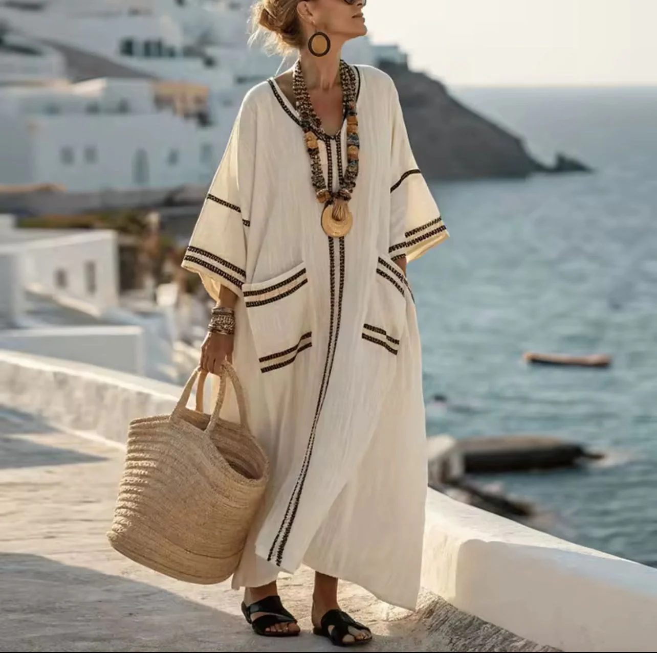 Mary™ - Lange Strandkleid für Einen Stilvollen Sommerlook - Image 5