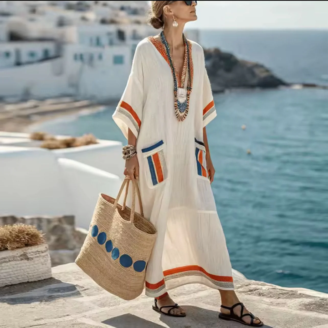 Mary™ - Lange Strandkleid für Einen Stilvollen Sommerlook - Image 6